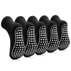 Kids Cotton Crew Socks, Breathable & Non-slip, 5 Pairs