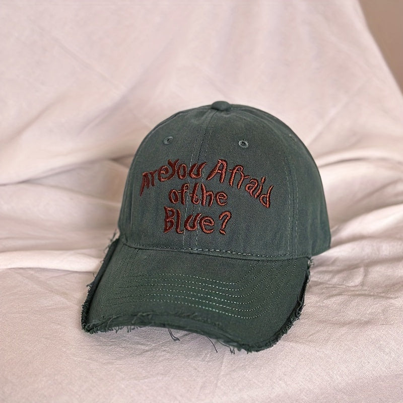 Unisex Sunshade Breathable Baseball Cap, Letter Embroidery