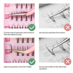 Individual Eyelashes Mixed 4 Types w/ Glue 296pcs
