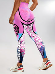 Leopard Print High Waist Yoga Leggings for Women Butt Lifting Stretch Fabric
