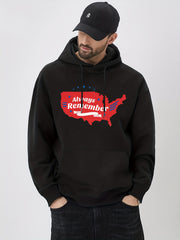 Always Remember Print Hoodie Hoodies For Men Men's Casual Graphic Pullover Hoode