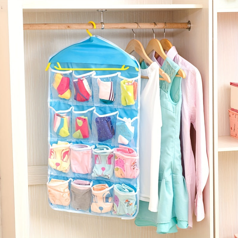 16 grid Hanging Underwear Bags Dust proof Storage Bag