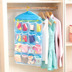 16 grid Hanging Underwear Bags Dust proof Storage Bag