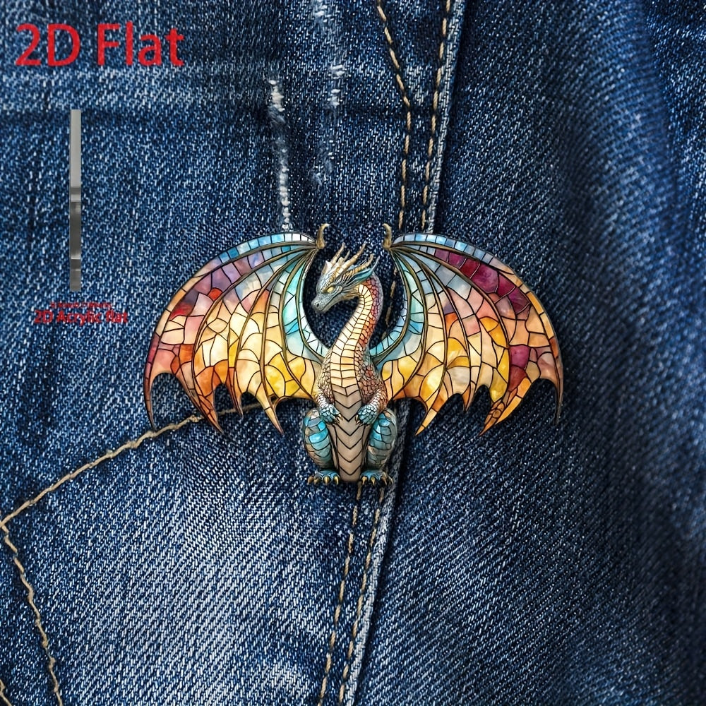 Colorful Dragon Brooch DIY Accessories - Perfect Gift for Mother