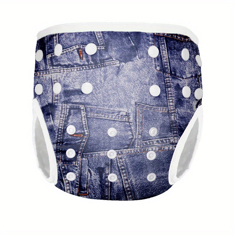 3 Years Reusable Baby Swimming Diapers Tiger Printed Washable Nappies Pool Pants