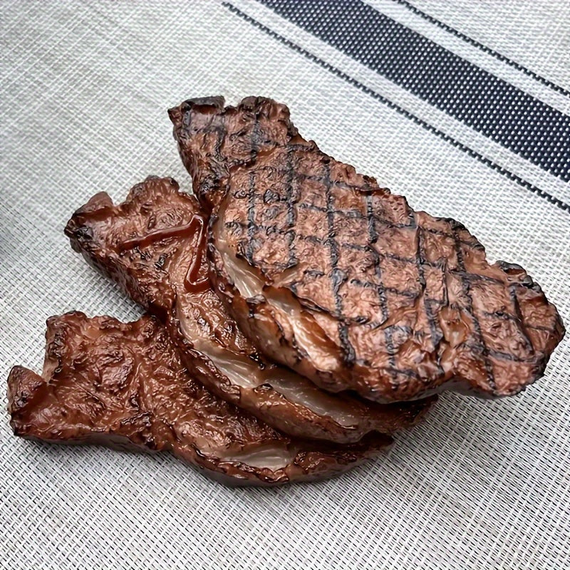 1pc Decorative Toy House Steak Pork Chop Grilled Lamb Ornament