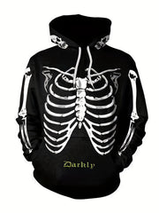 Men's Halloween Pumpkin Print Hoodie Active Breathable Sweatshirt