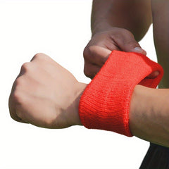 4 Pairs Sports Wristbands Cotton Wrist Sweat Band For Men & Women