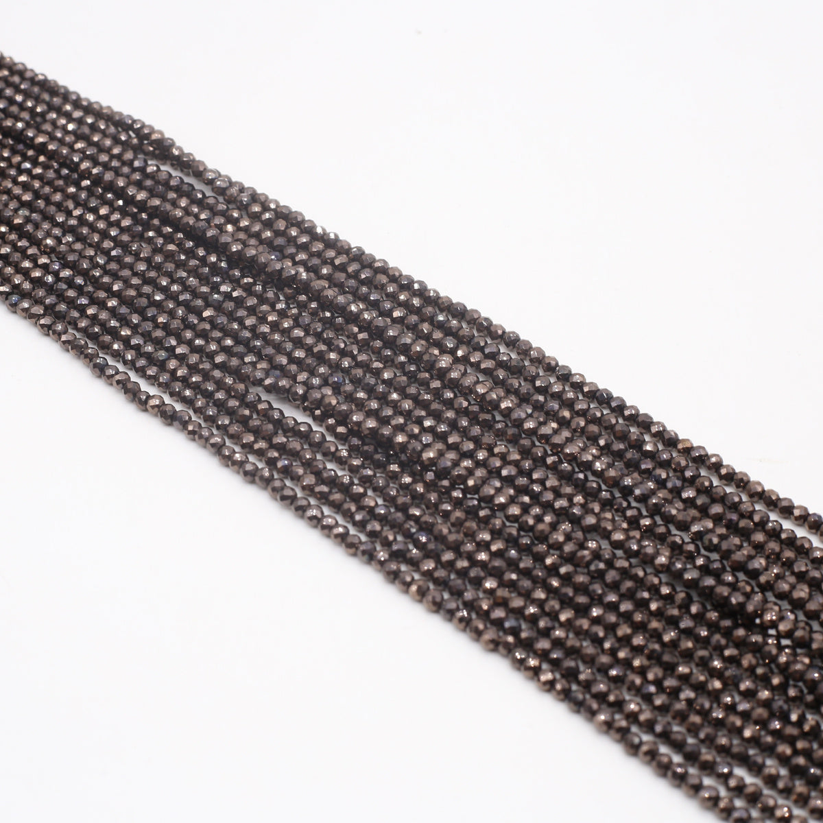 Spinel Plated Faceted Small Beads Beading Length 15''