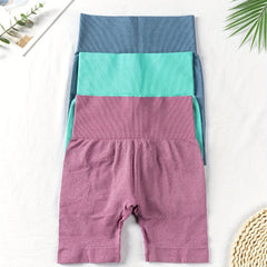 3 Pcs Seamless Yoga Shorts High Stretch Fitness Workout Tight Shorts Women