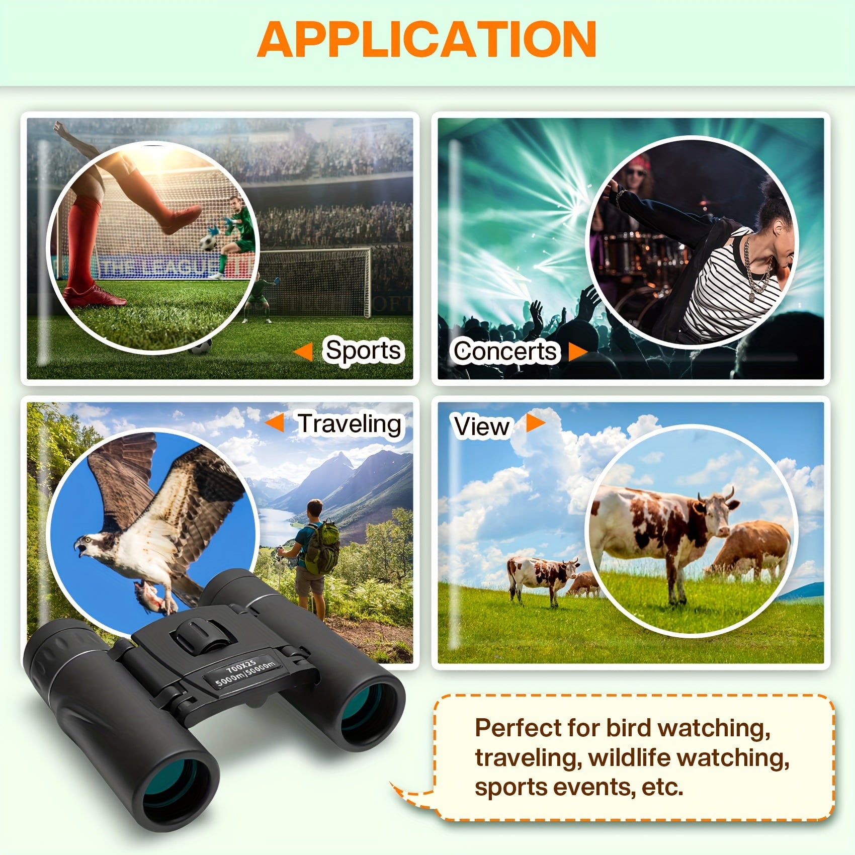 Compact Binoculars Telescope For Adults And Children Bird Watching Outdoor