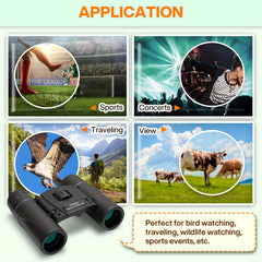 Compact Binoculars Telescope For Adults And Children Bird Watching Outdoor