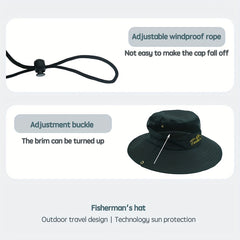 Men's Fisherman Hat Camping Mountaineering Fishing Sun Hat