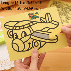 10pcs Sand Painting Set For Kids DIY Colorful Sand Making Educational Gift