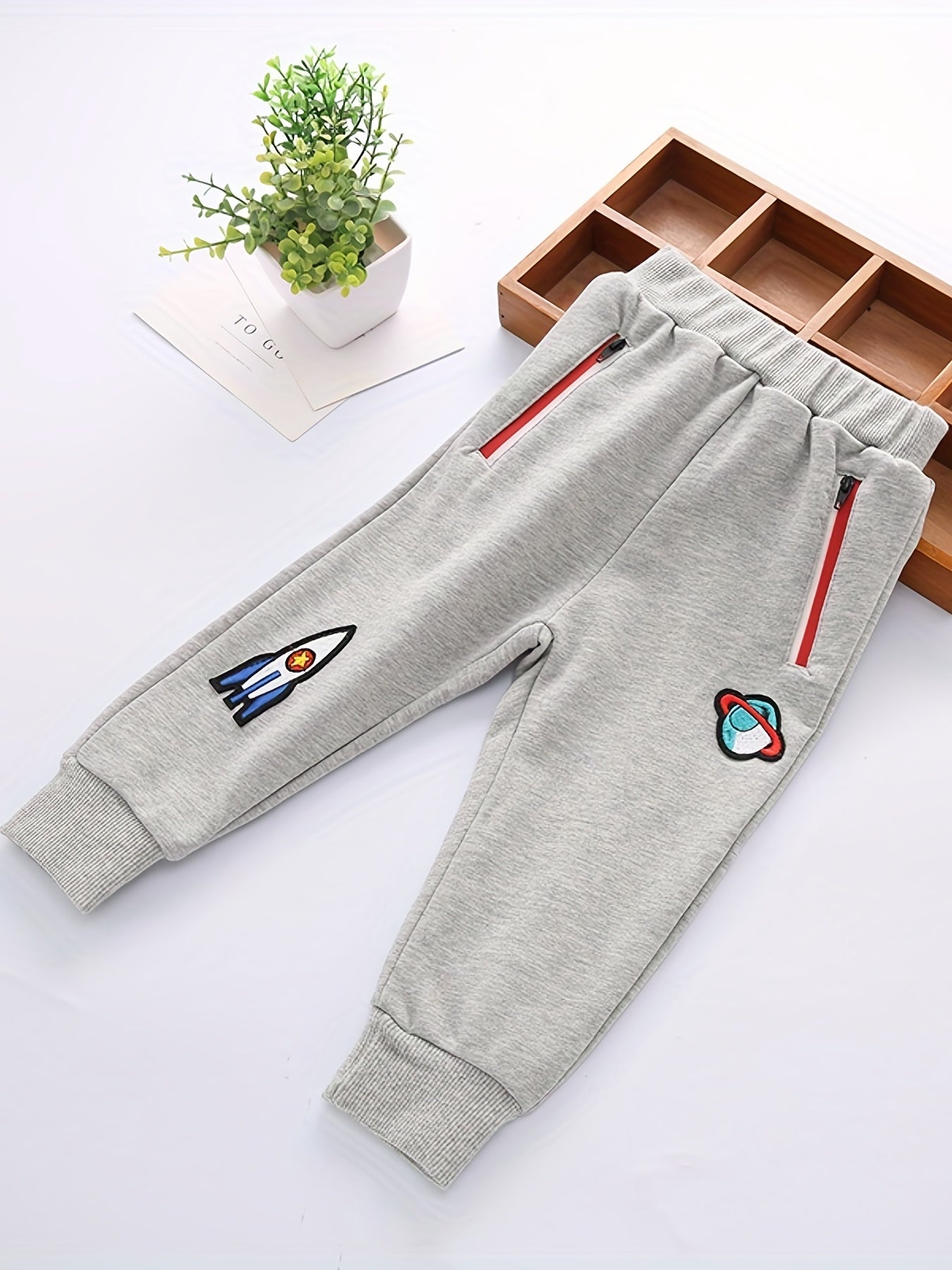 Dino Print Boys Soft Long Pants Spring Autumn Kids Clothing