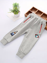 Dino Print Boys Soft Long Pants Spring Autumn Kids Clothing