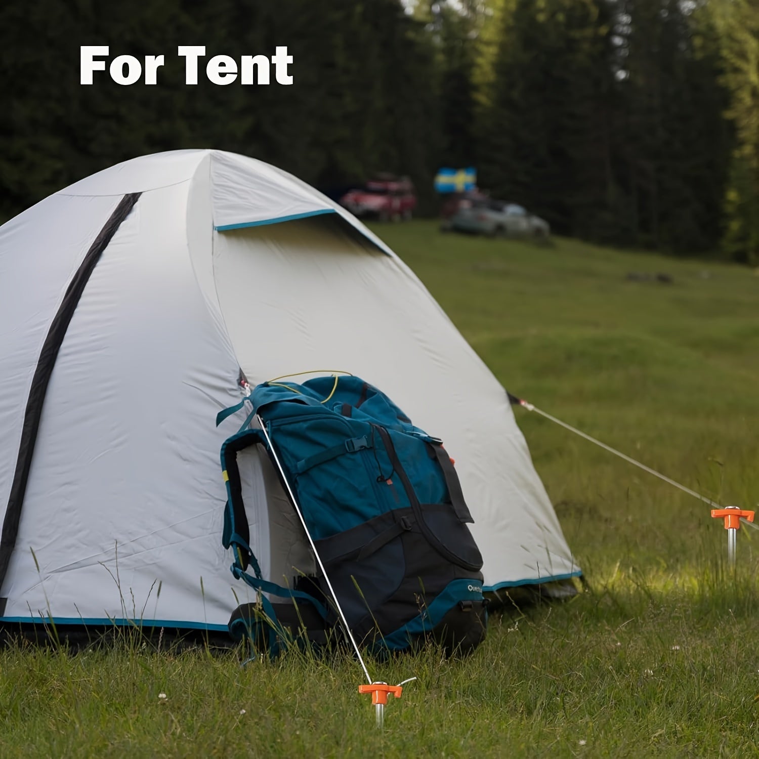 20pcs Heavy Duty Tent Stakes Metal Tent Pegs Ground Stakes For Outdoor Camping