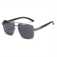Men's Large Aviator Sunglasses Double Beam UV Protection