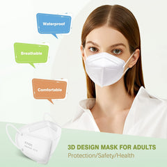 50pcs KN95 Face Masks 5 Ply Multicolor Cup Dust Disposable KN95 Mask