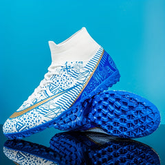 Boys' Pro Football Boots Spiked Anti Skid Breathable Outdoor Training