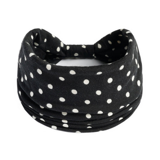 Polka Dot Knotted Headband Hairband Boho Sports Yoga Headscarf