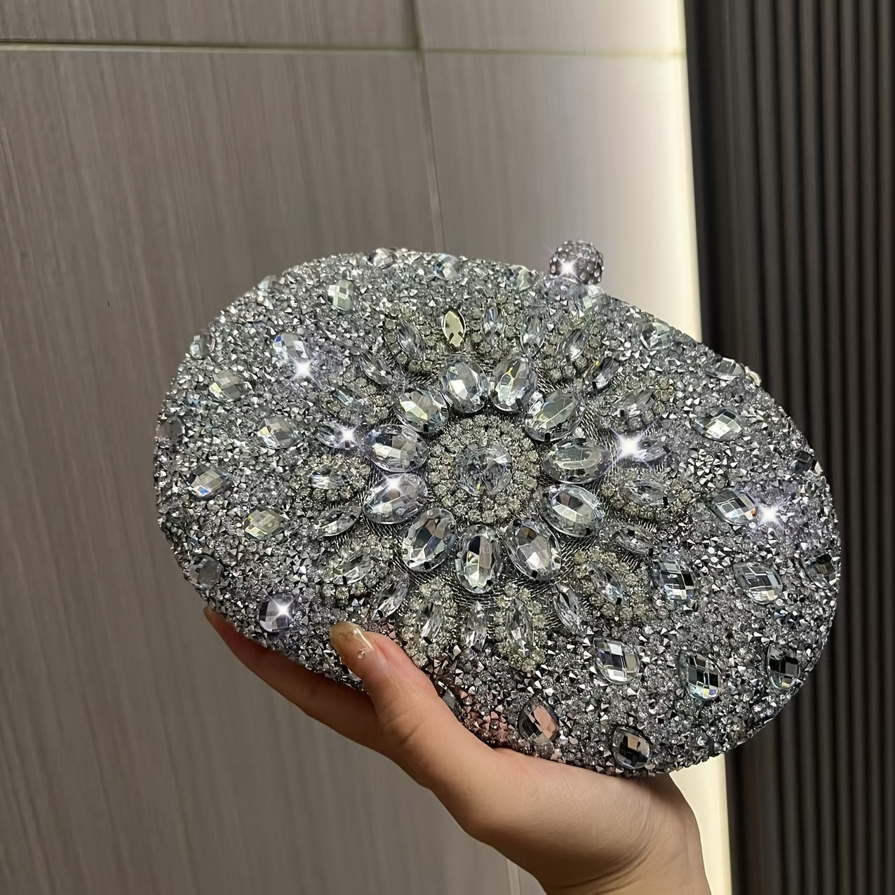 Diamond Women's Evening Bag Wedding Crystal Phone Bag