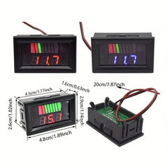 12V-72V Car Charge Level Indicator Lithium Capacity Meter Display LED Tester