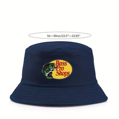 Fish Print Casual Bucket Hat Unisex Hip Hop Sunscreen Basin Hat