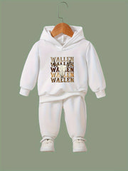 Bull Pattern Long Sleeve Hooded Sweatshirt Girls Comfy Hoodies Pullover