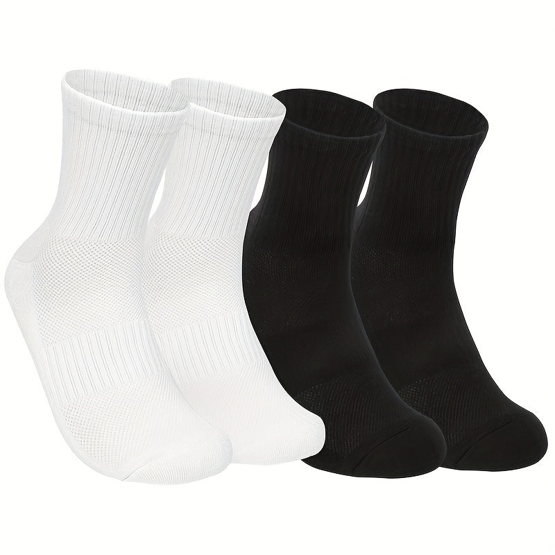 Men's Thick Cotton Mid-calf Socks for Outdoor Running Cycling