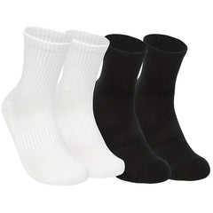 Men's Thick Cotton Mid-calf Socks for Outdoor Running Cycling