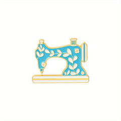 Scissors Needle Brooch Sewing Machine Tape Measure Alloy Drop