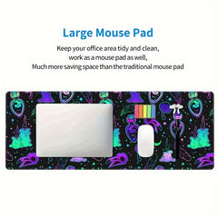 Dark Purple Gaming Mouse Pad XL Desk Mat Anime Extended Mouse Pads