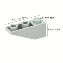 30pcs Building Blocks Roof Tile Inverted Slope Bricks