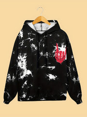 Halloween Skeleton Graphic Long Sleeve Hooded Sweatshirt Women's Sports Hoodie