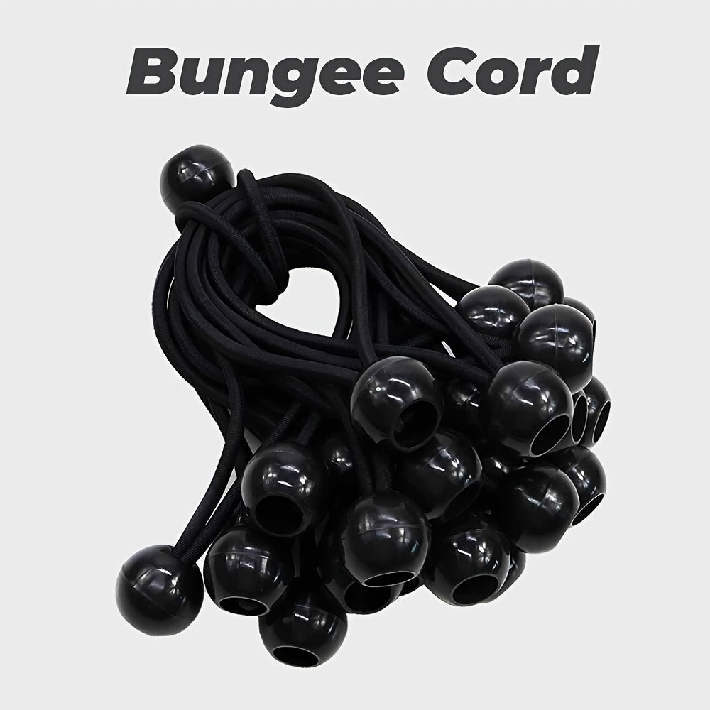18pcs Heavy Duty Ball Bungee Cords for Canopy Tarp Tie Down, 15-24cm & 20-32cm