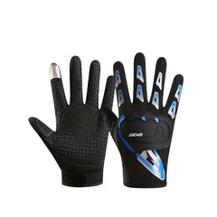 1pair Outdoor Non-slip Windproof Half-finger Gloves For Cycling Driving