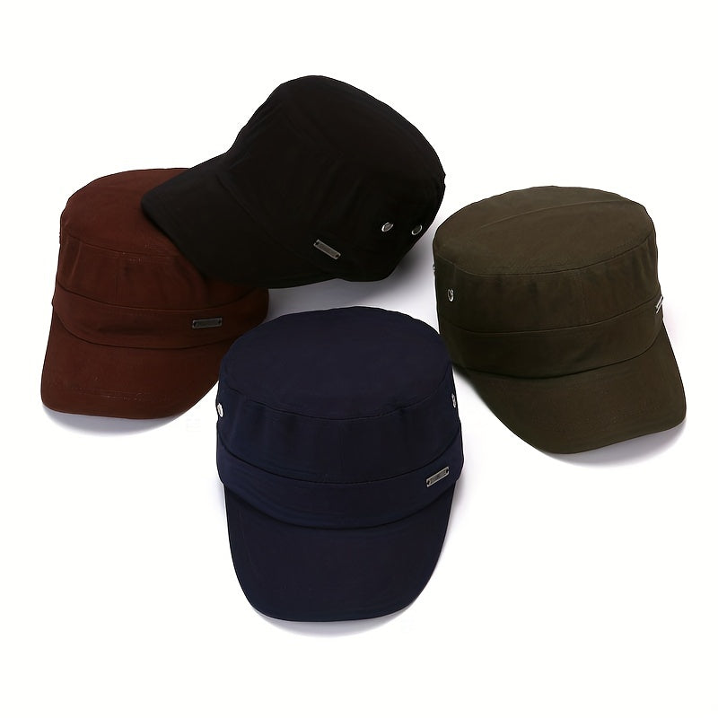 Adjustable Dad Hat Flat Top Sun Protection Hat