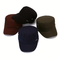 Adjustable Dad Hat Flat Top Sun Protection Hat