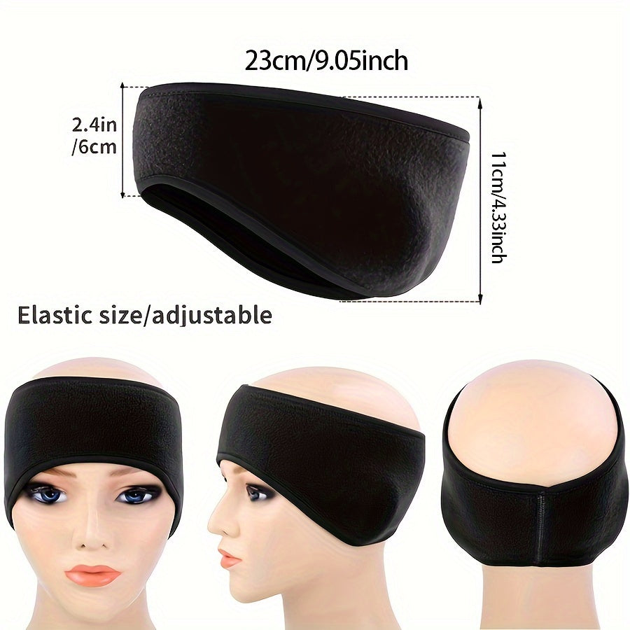 Winter Fitness Headband with Ear Protection Moisture Wicking