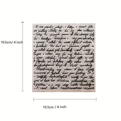 Word Pattern Transparent Stamps for DIY Scrapbooking