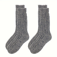 Men's Cartoon Crew Socks Thermal Wool Blend Comfy Casual Unisex