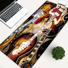 Guitar Pattern Mouse Pad Keyboard Mat Anti Slip Office Desk Accessories