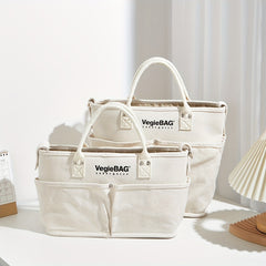 Canvas Tote Bag Durable Lightweight Shoulder Bag Large Capacity
