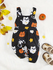 Halloween Party Bib Overalls for Toddler Baby Boys Girls