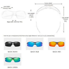 Men's Frameless Sports Sunglasses Windproof Driving Glasses