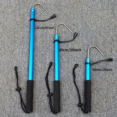 Portable Telescopic Fishing Grip with Rubber Handle Lightweight and Durable