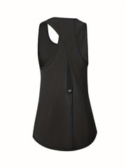 U Neck Tank Top Sports Fitness Yoga Running Sleeveless Top Women's Activewear