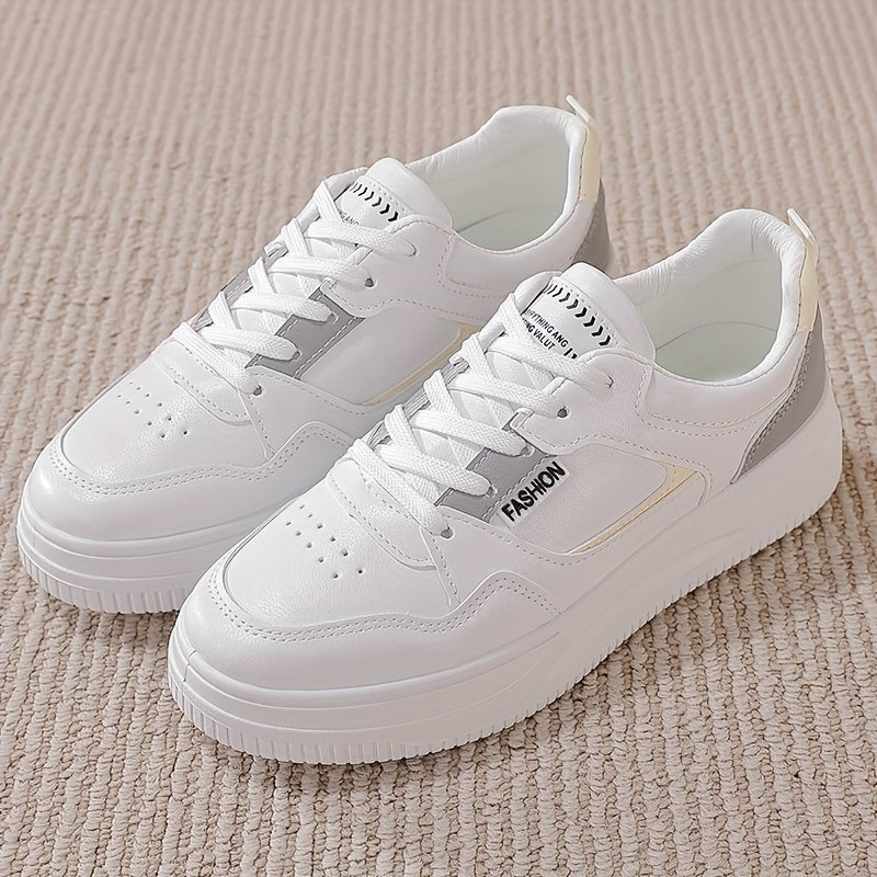 Women's Colorblock Sneakers Low Top Lace Up Walking Shoes