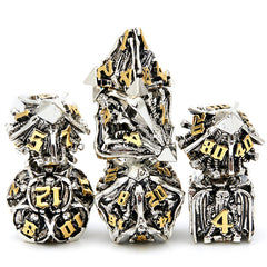 7pcs Punk Style Squid Monster Dices Hollow Polyhedral Dice Set